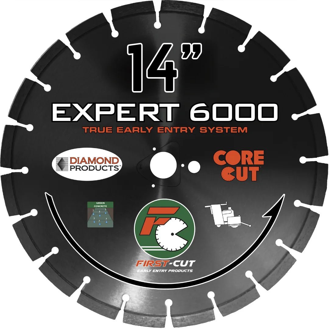 First-Cut, Early Entry Diamond Blade w/ Triangle Knockout - EXPERT6000