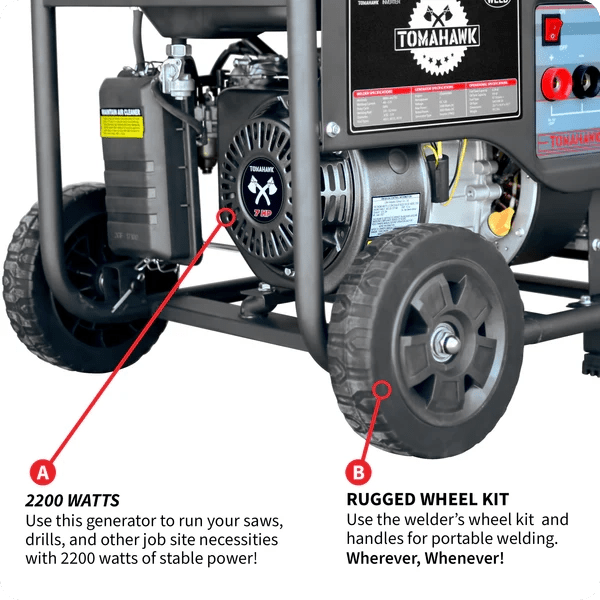 Welder Generator - Inverter - 120 Amps - 2,200 Watts