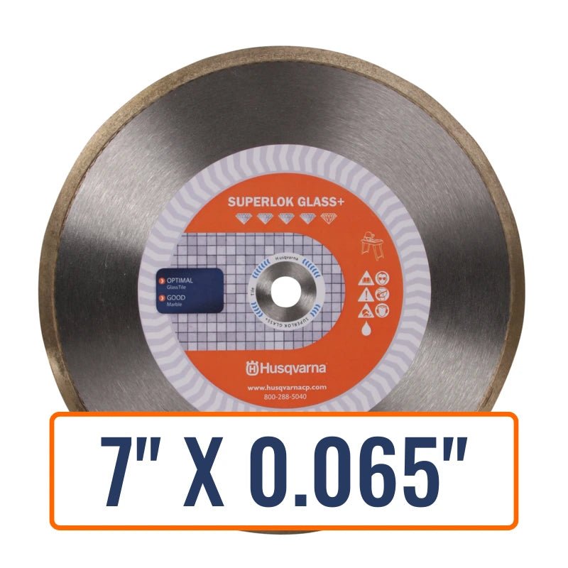 Glass Tile Saw Blades - Husqvarna Superlok® Glass +