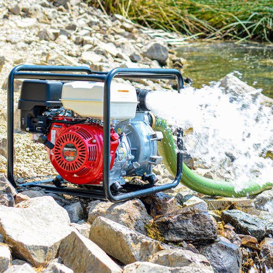 3 Inch Trash Water Pump 375 GPM 8 HP GX240 powered by Honda Portable Utility X-Series