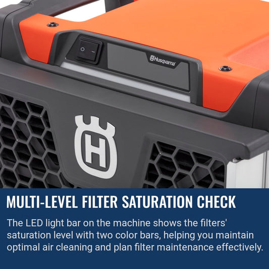 Husqvarna A 25 Multi-level filter saturation check