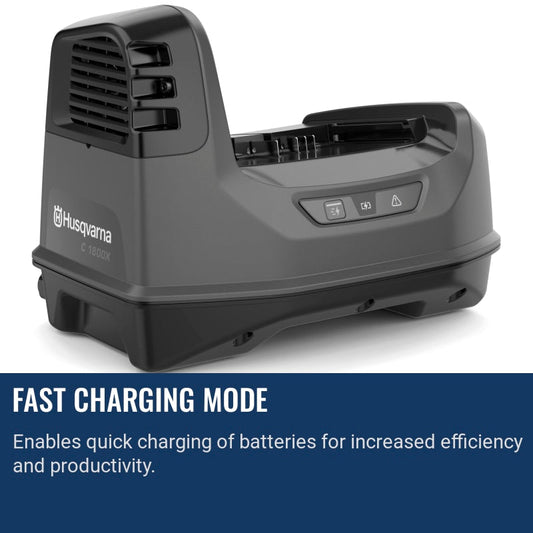 Husqvarna C1800X PACE Fast charging mode