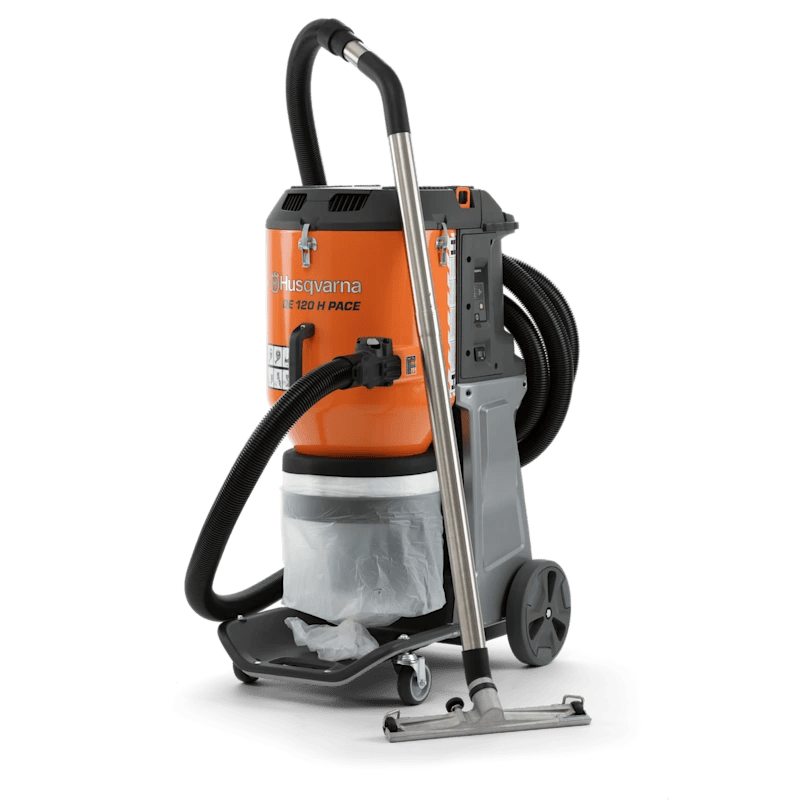 Husqvarna DE 120 H PACE dust extractor for efficient dust removal
