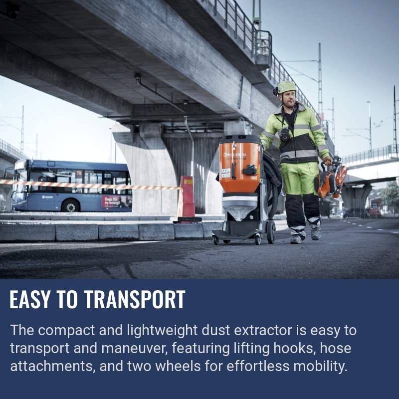 Husqvarna DE 120 H PACE Easy to transport