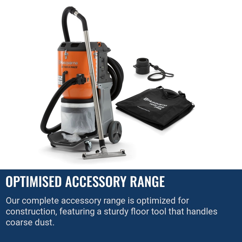Husqvarna DE 120 H PACE Optimised accessory range