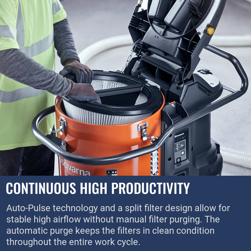 Husqvarna DE 130 H Continuous high productivity