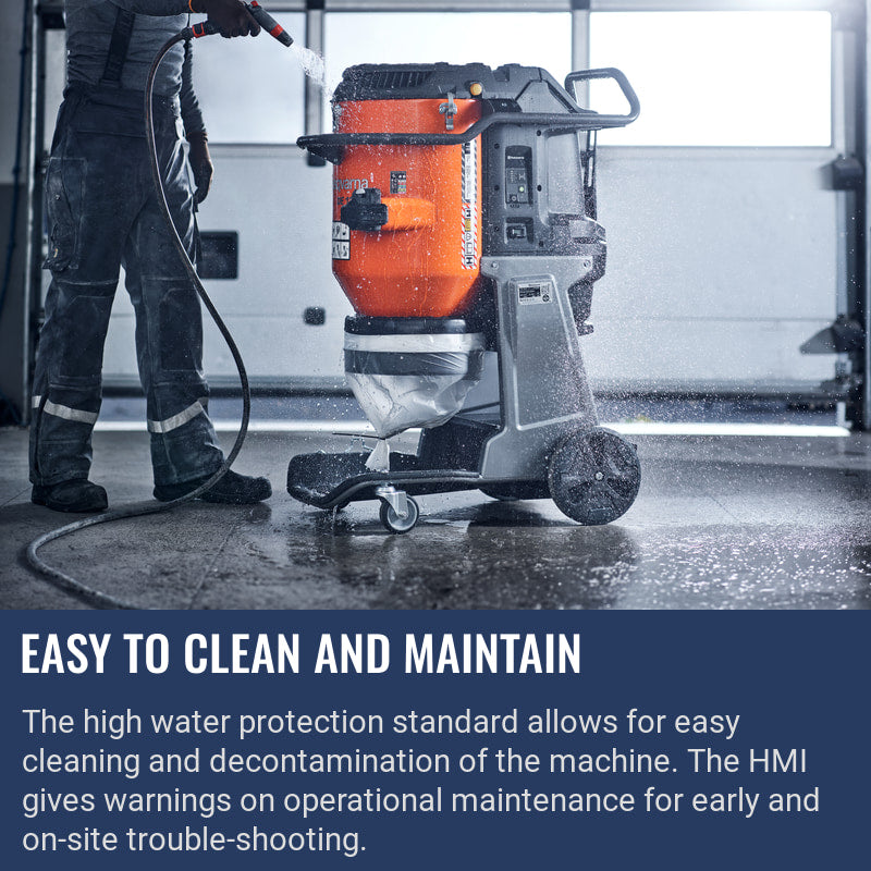 Husqvarna DE 130 H Easy to clean and maintain