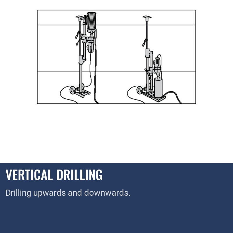 Husqvarna DM 220 Vertical drilling
