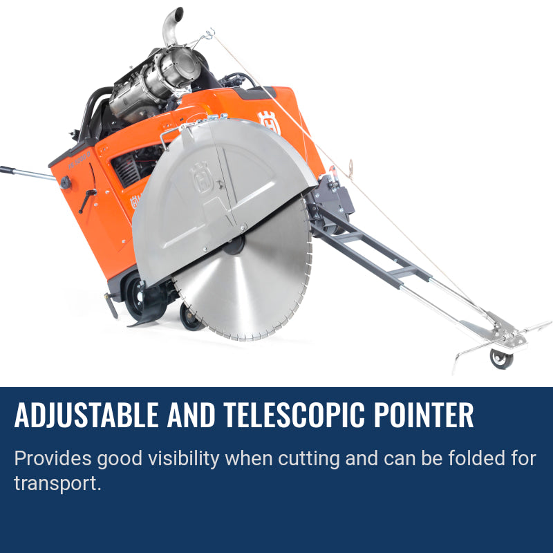 Husqvarna Floor Saw 5000 D Adjustable and telescopic pointer