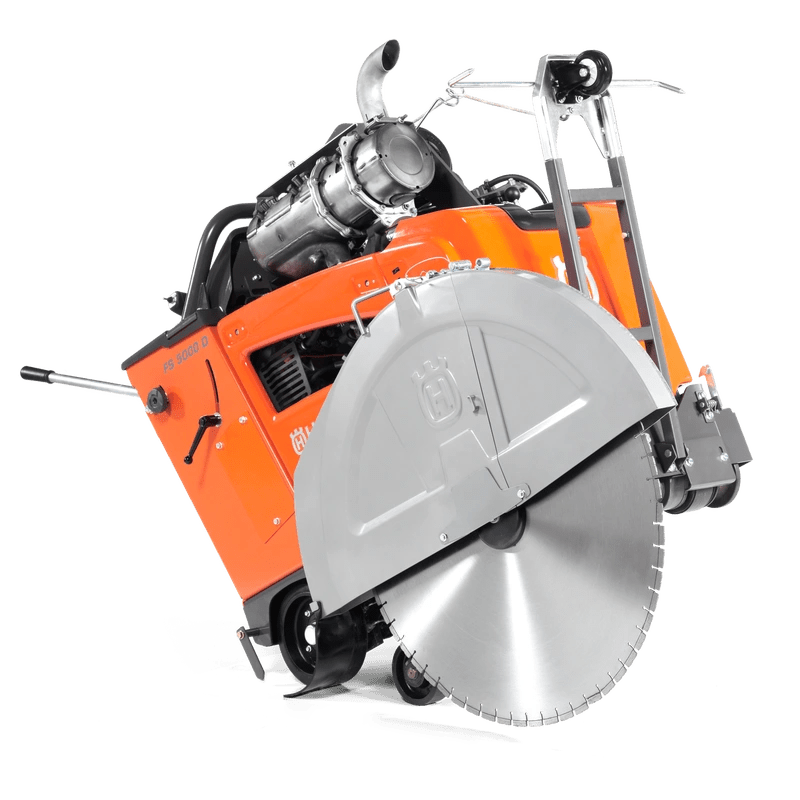 Husqvarna Floor Saw 5000 D self-propelled walk-behind floor saw 48hp Yanmar engine 26" blade FP option