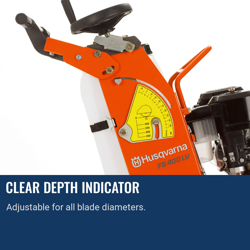 Husqvarna FS 524 Clear depth indicator