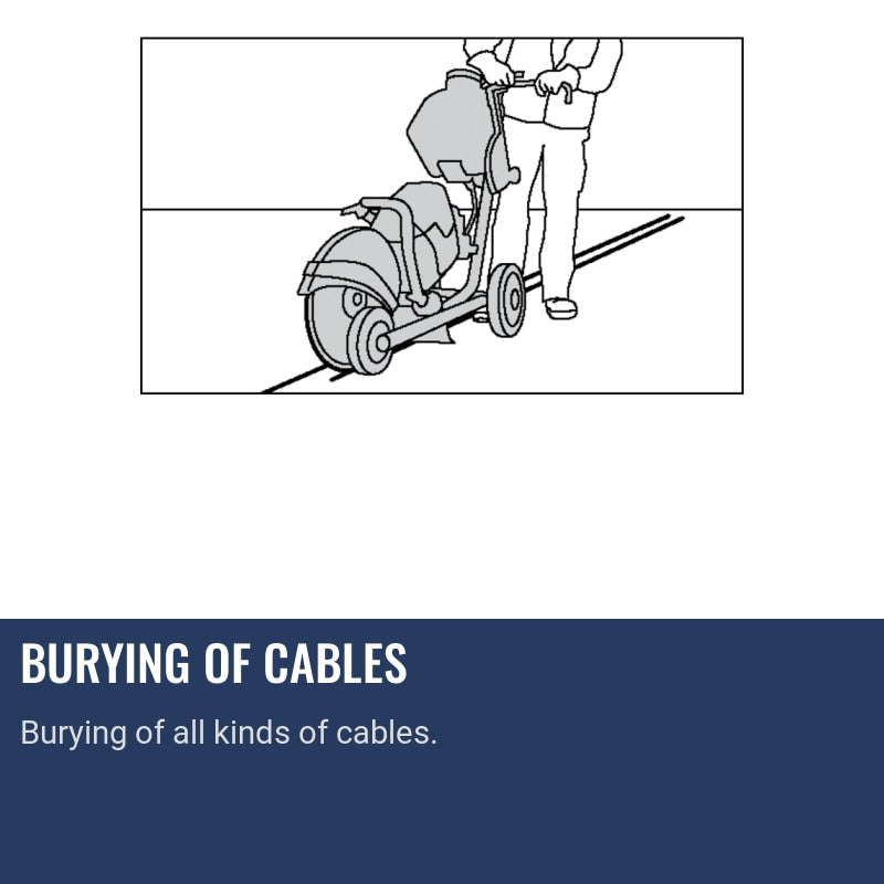 Husqvarna KV 7 Burying of cables