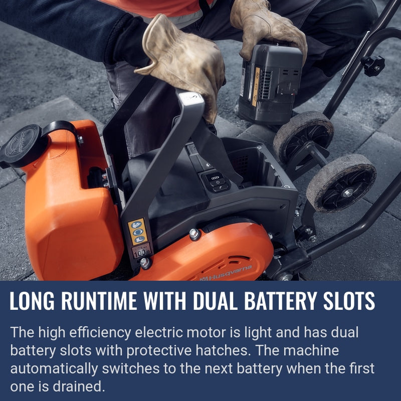 Husqvarna LF 60i LAT Long runtime with dual battery slots