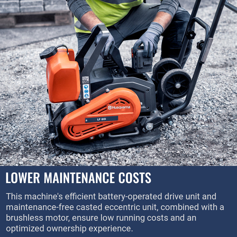 Husqvarna LF 60i LAT Lower maintenance costs