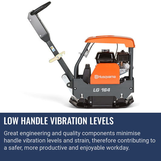 Husqvarna LG 164 Low handle vibration levels