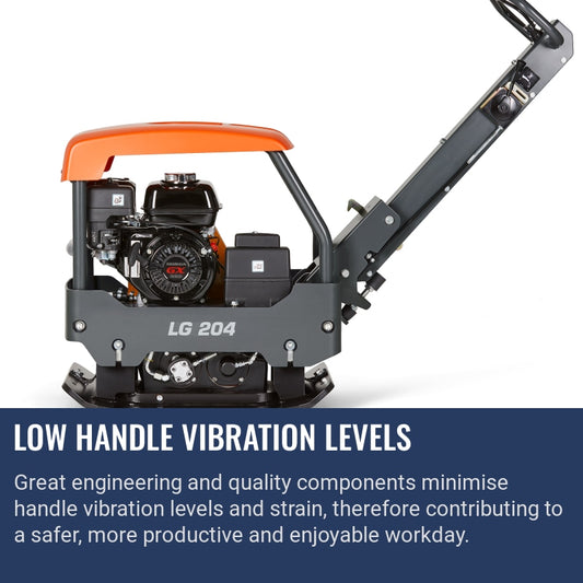 Husqvarna LG 204 Low handle vibration levels