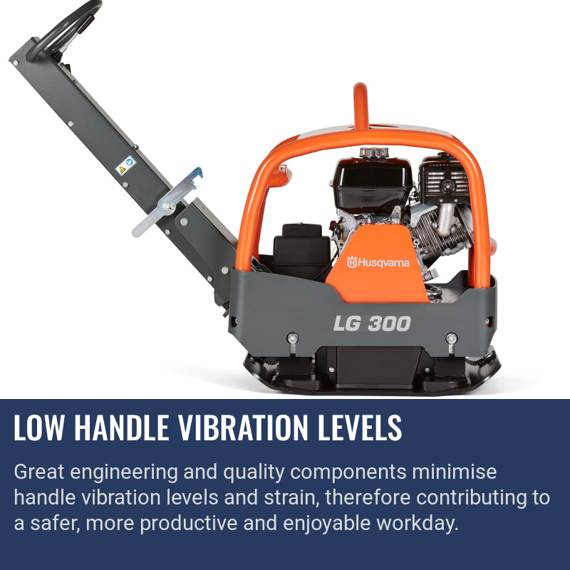 Husqvarna LG 300 Low handle vibration levels