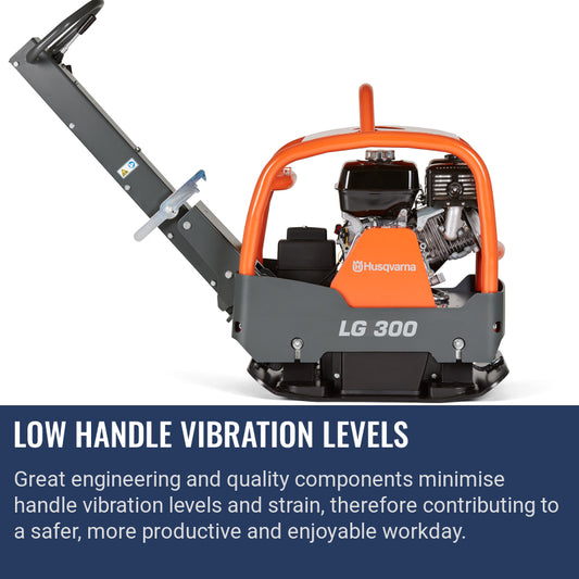 Husqvarna LG 300 Low handle vibration levels