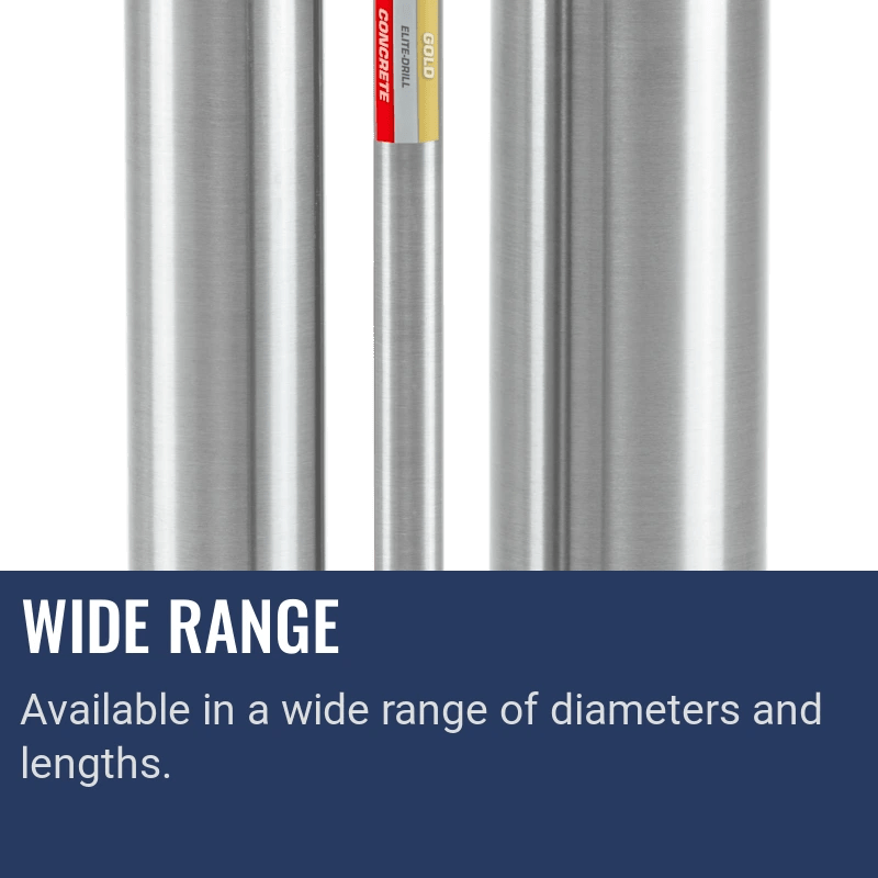 Husqvarna ELITE-DRILL™ D10 TW, Wide range