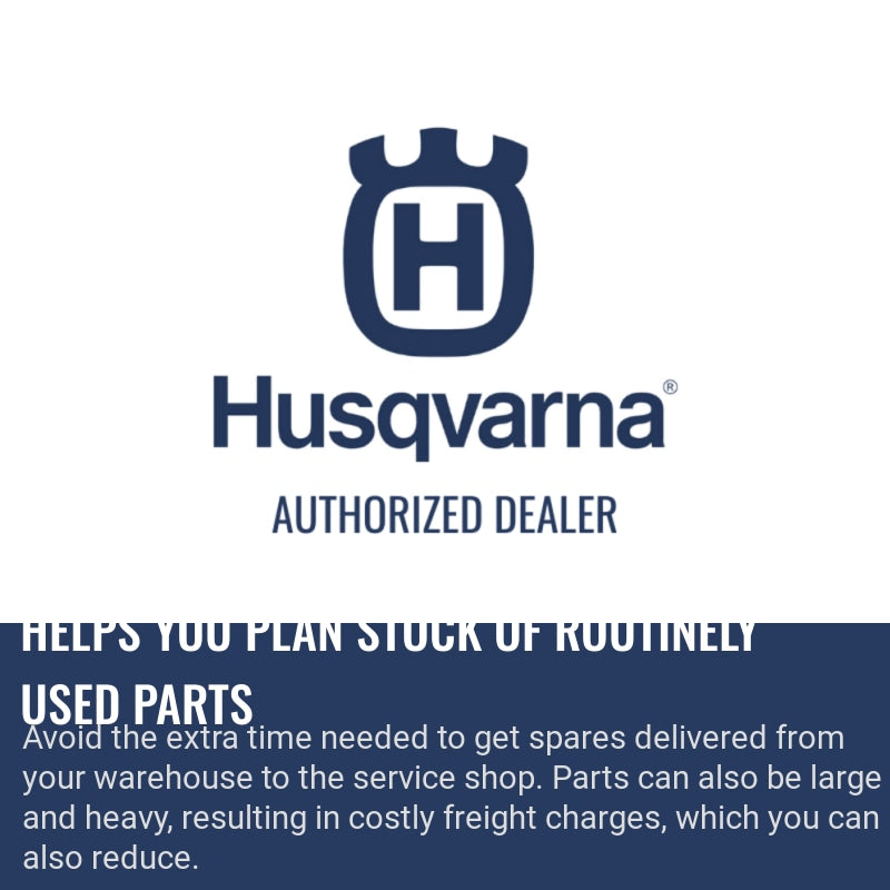 Husqvarna Service kit K 1270 Rail Helps you plan stock of routinely used parts