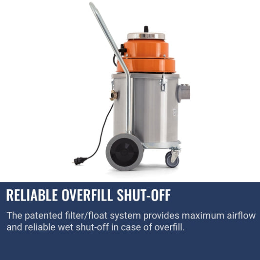 Husqvarna W 250 P Reliable overfill shut-off