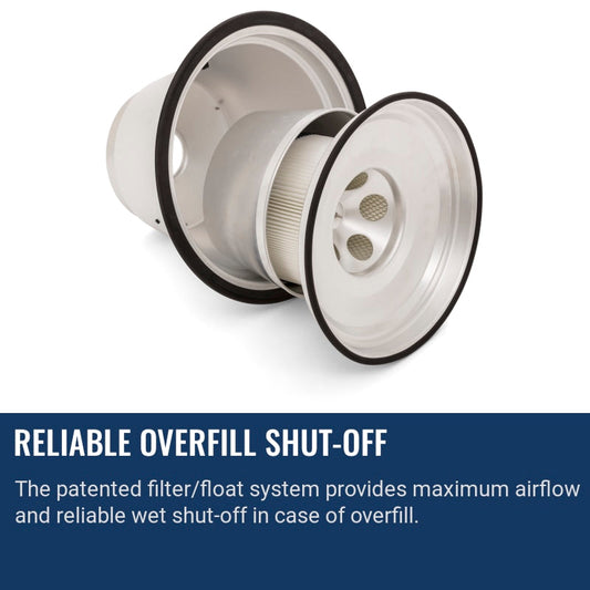 Husqvarna W 70 Reliable overfill shut-off