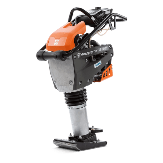 Husqvarna LT 5005 Tamping Rammer with 9" plate, 230 mm stroke, powered by Honda
