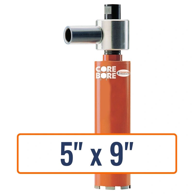Diamond Products 5" x 9" Vacuum Core Drill Bit with 5/8"-11 Hub Size