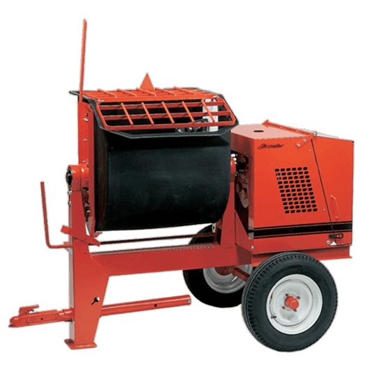 Crown 8 Cu Ft Mortar/Plaster Mixer with Baldor Electric Motor, Highway Towable, Regular Paddles