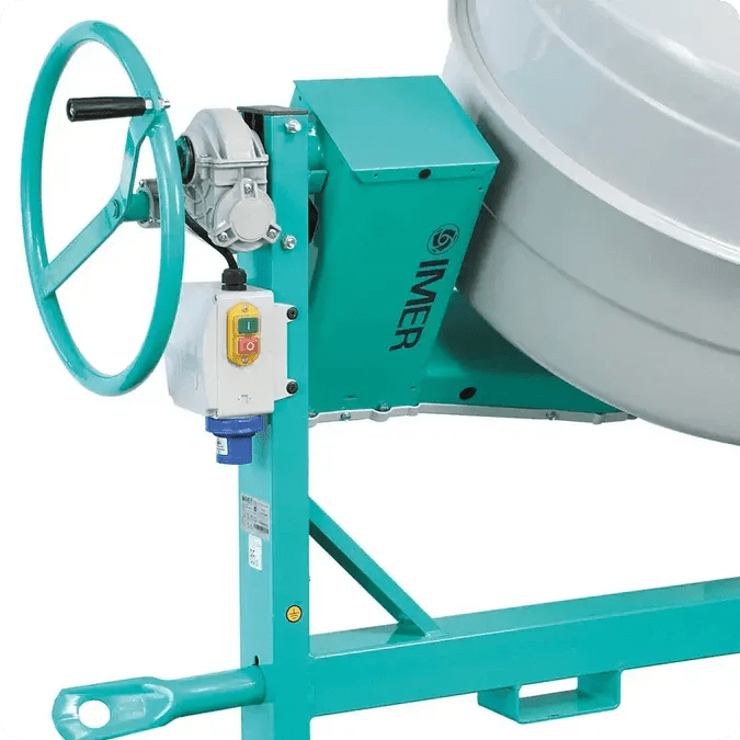 Imer Concrete Mixer - Multi-Mix 350 - 12 ft³ Steel Drum - Electric 2 HP