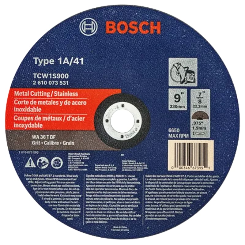 Bosch Cutting Wheels for Cutoff Machines / Type 1A