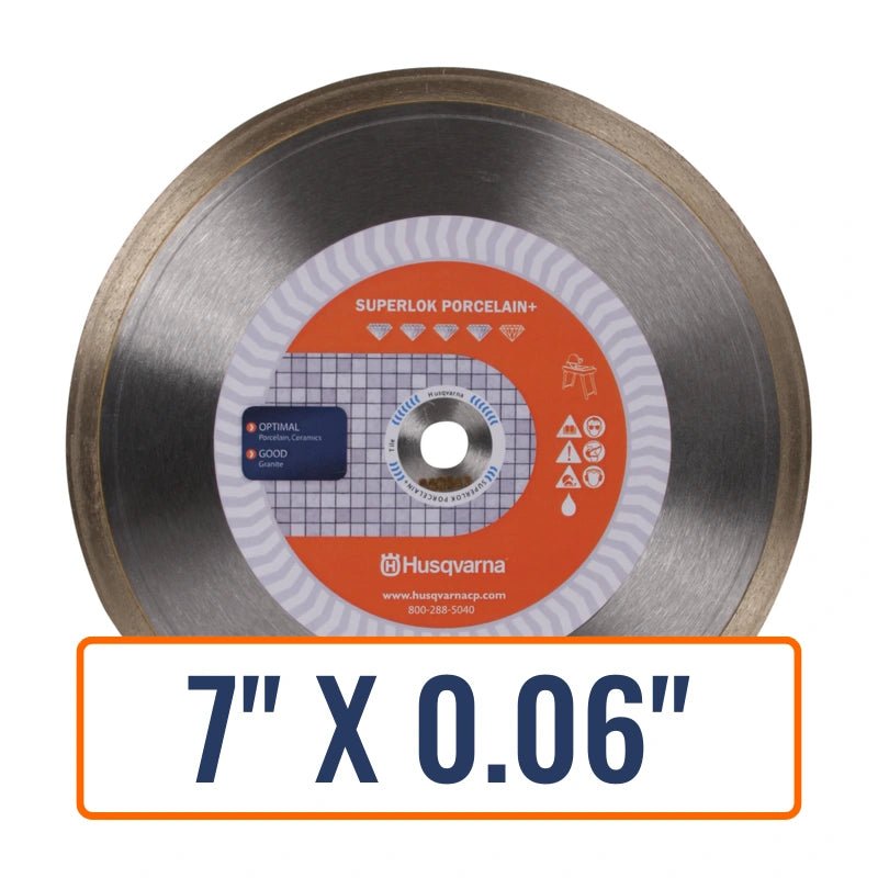 Porcelain Tile Saw Blade - Husqvarna Superlok® Porcelain +