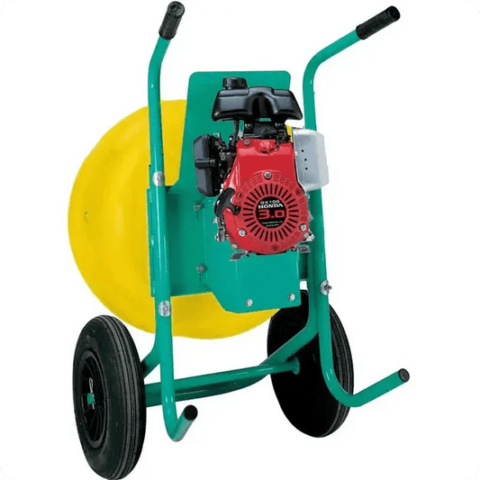 Compact cement mixer with durable poly drum by Imer