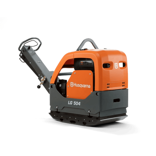 Husqvarna LG 504 reversible plate compactor with Hatz engine, 700mm width, 2x75 kg force, EPA, CI, EL