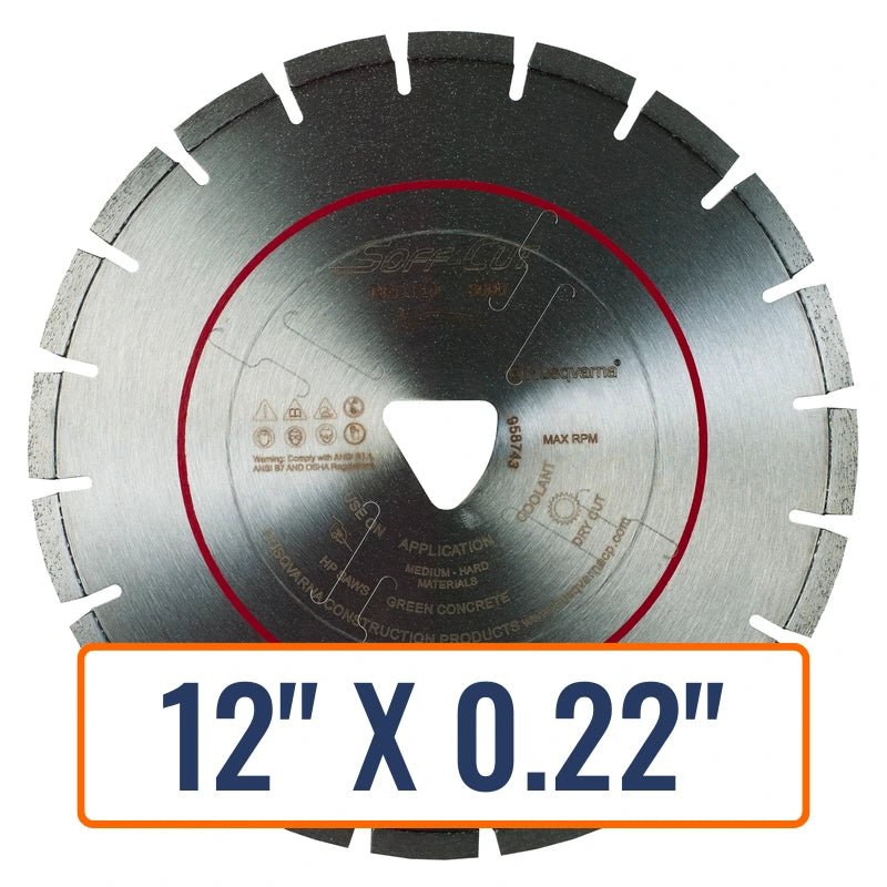 Soft Cut Concrete Saw Blades - Husqvarna Flx 3000 Series Red