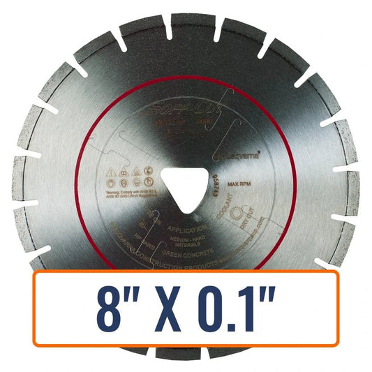 Soft Cut Concrete Saw Blades - Husqvarna Flx 3000 Series Red