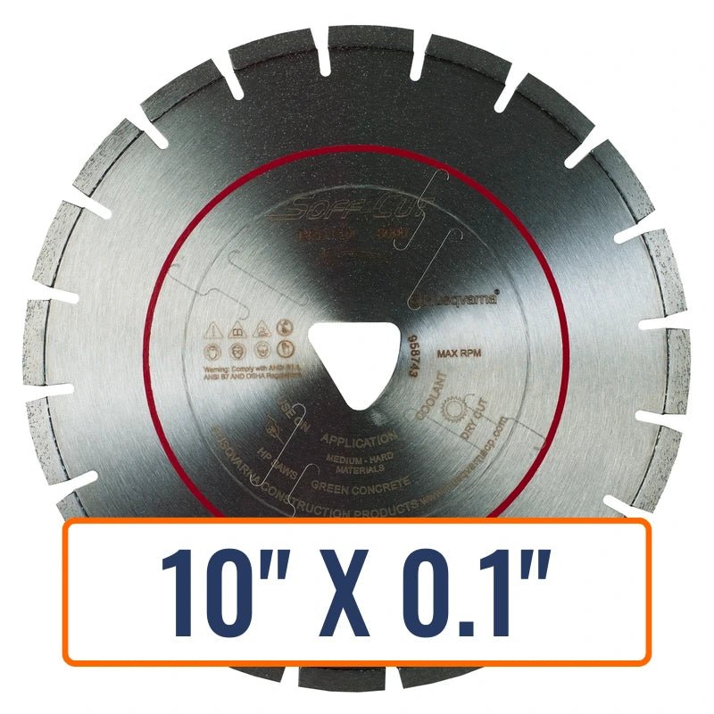 Soft Cut Concrete Saw Blades - Husqvarna Flx 3000 Series Red