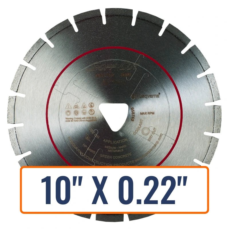 Soft Cut Concrete Saw Blades - Husqvarna Flx 3000 Series Red