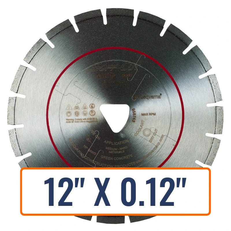 Soft Cut Concrete Saw Blades - Husqvarna Flx 3000 Series Red
