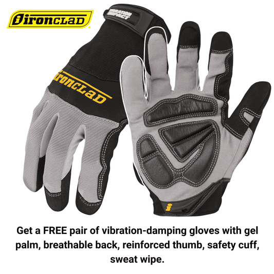 Tomahawk Power Screed - TVSA-H PRO Series Honda Engine - Choose a Blade W/ Free Vibration Impact Ironclad Gloves