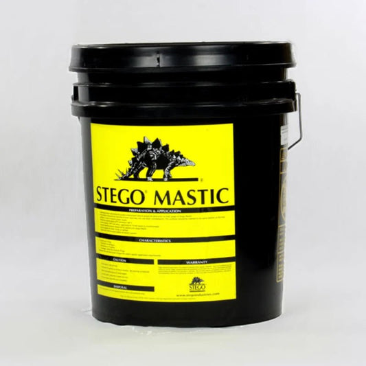 Stego® Mastic for Pipe Penetrations: Strong, flexible, and vapor resistant concrete moisture barrier sealer for construction