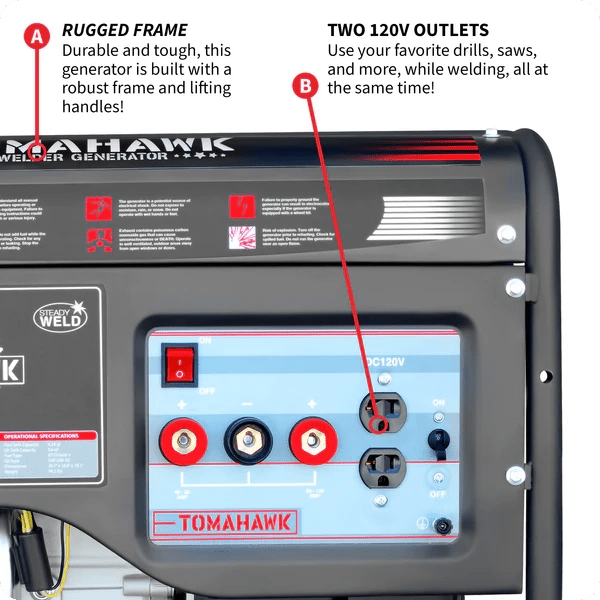 Welder Generator - Inverter - 120 Amps - 2,200 Watts