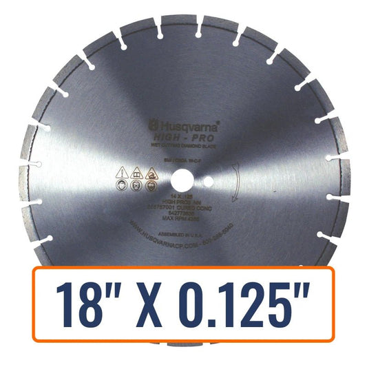 Wet Saw Diamond Blade - Husqvarna High Pro Cured