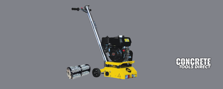 8" Gas Concrete Scarifier Planer Grinder with 5.5 HP Honda Engine Blade Bundle