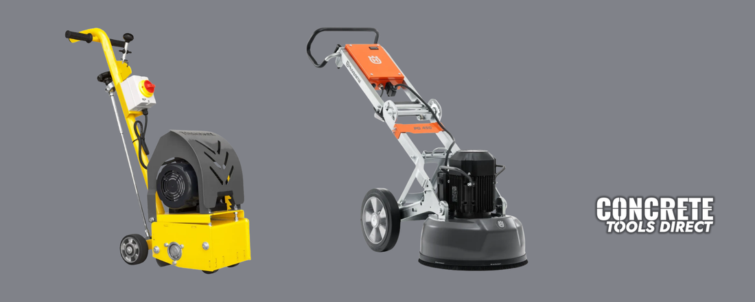 Concrete Scarifier Planer Grinder vs Concrete Grinder