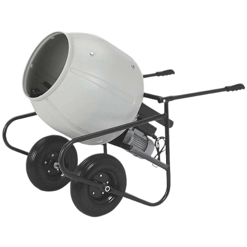 Cement Mixer for Contractors – Wheelbarrow Model – Klutch 3.5 cu ft electric portable wheelbarrow-style cement mixer for small jobsite use