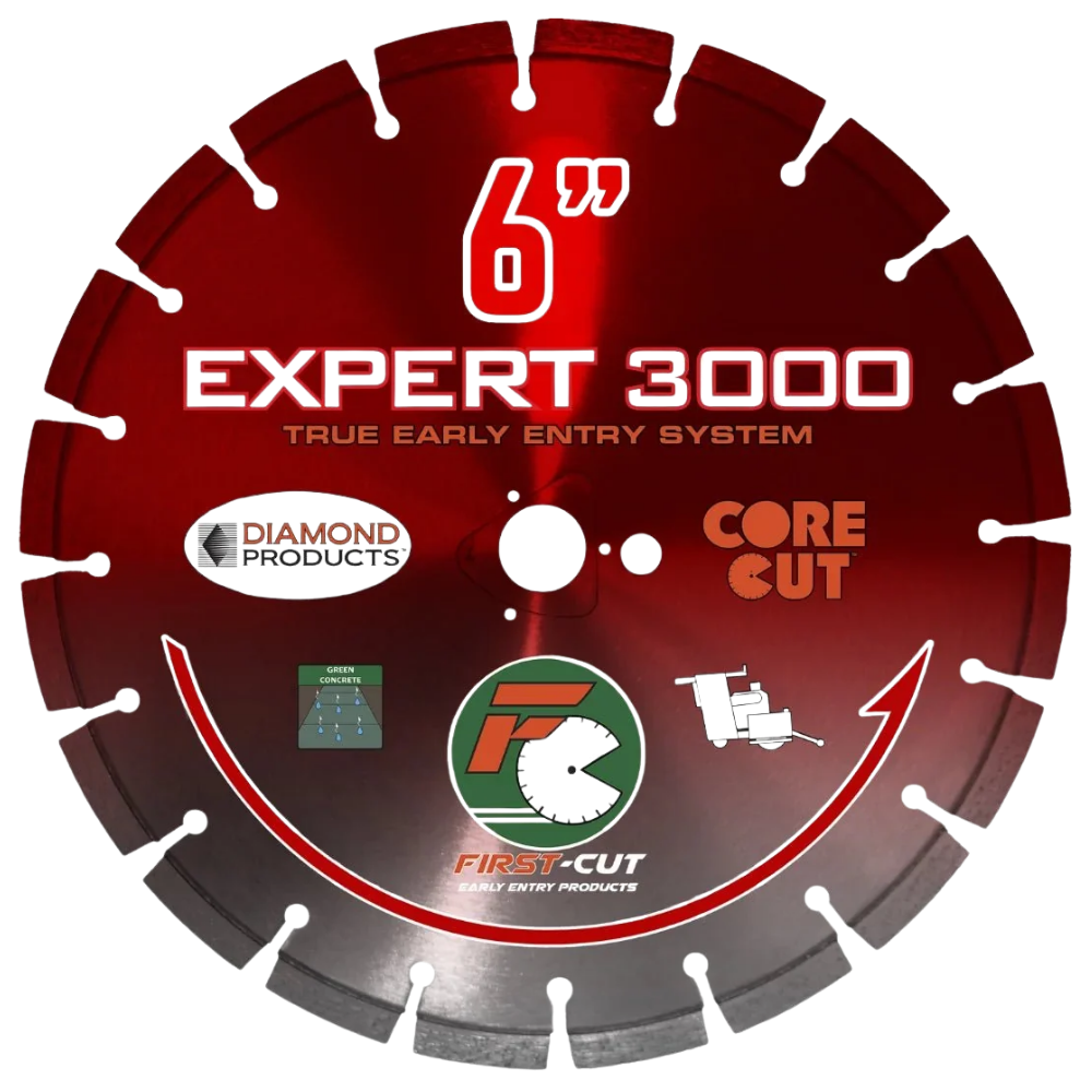 Concrete Cutting Blades | FIRST-CUT, EARLY ENTRY DIAMOND BLADE W/ TRIANGLE KNOCKOUT - EXPERT3000
