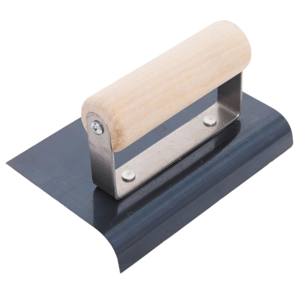 Concrete Finishing Tools for Contractors - Marshalltown Blue Steel Hand Edger 6" X 4" | Concrete Tools Direct