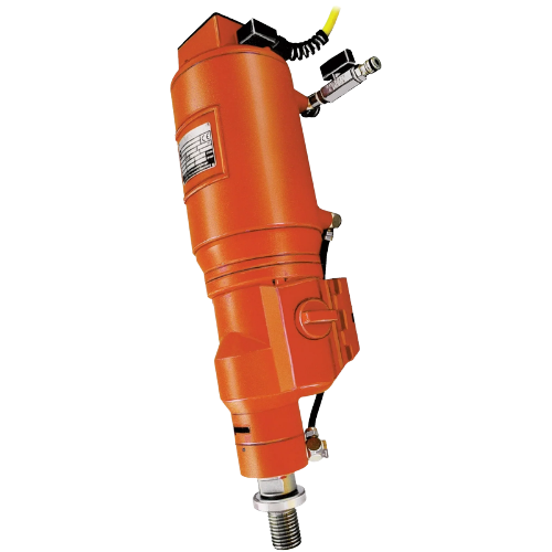 Rig-Mounted Core Drills for Sale – Weka DK52 core drill with 24 inch capacity, 18 amp 230V three-phase motor for rig-mounted concrete drilling