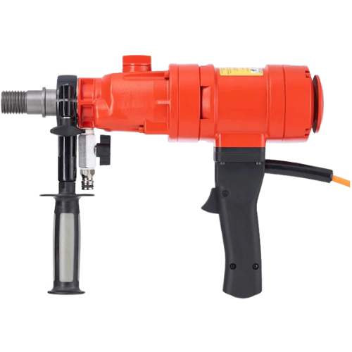 Core Drilling – Weka DK16 diamond core drill 3 inch to 6 inch capacity with 19 amp 110V single-phase motor for handheld concrete drilling
